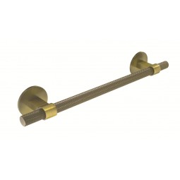 Knurled Bar Handle Round Backplate 192mm