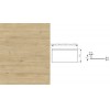 Second Nature Accessories - 886mm back & base set  for use with Wardrobe Lift Top
