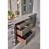 Accessories - In-frame Dovetail drawer , 450mm D, 450mm W, 90mm H, walnut