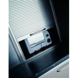 1210 x 600mm Deluxe Tambour Door Kit - St Steel Effect