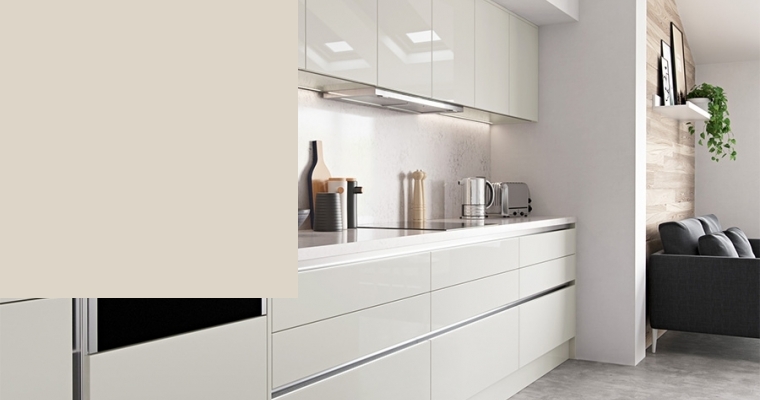 Zola Gloss Handleless Cashmere - Stori